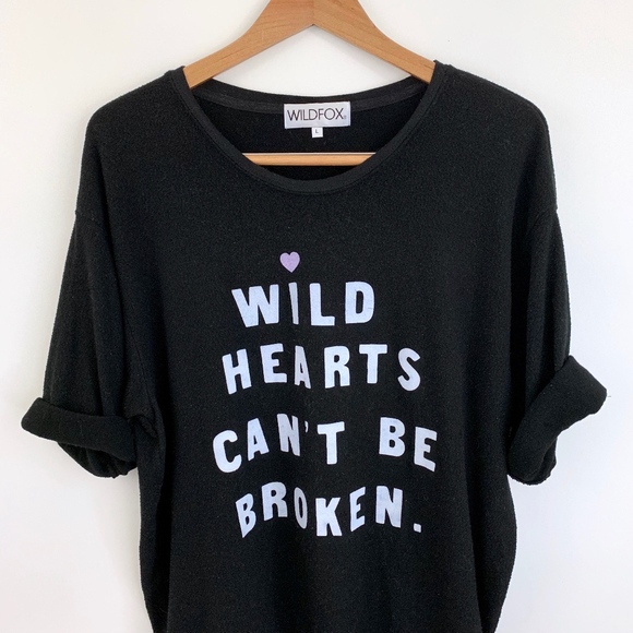 Wildfox “Wild Hearts” Oversized Graphic Sweater - Picture 3 of 7